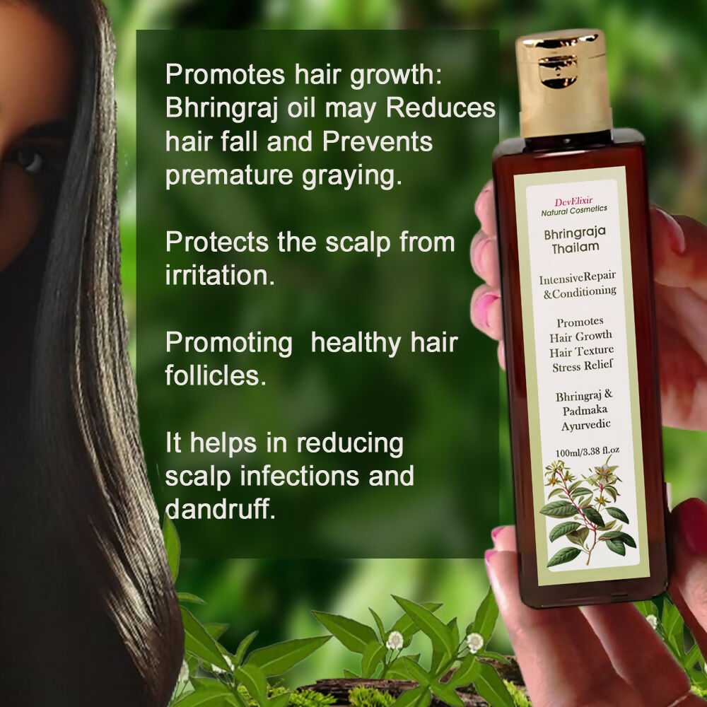 DevElixir Bhringraja Thailam Ayurvedic Hair Oil
