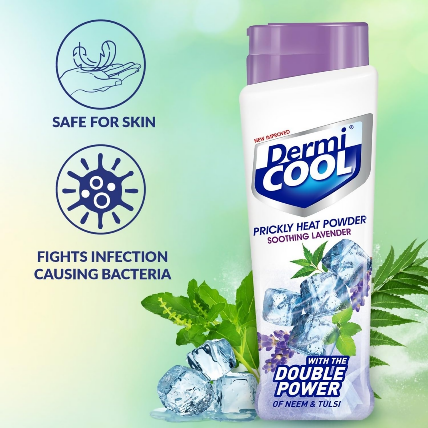 Dermi Cool Prickly Heat Powder Soothing Lavender