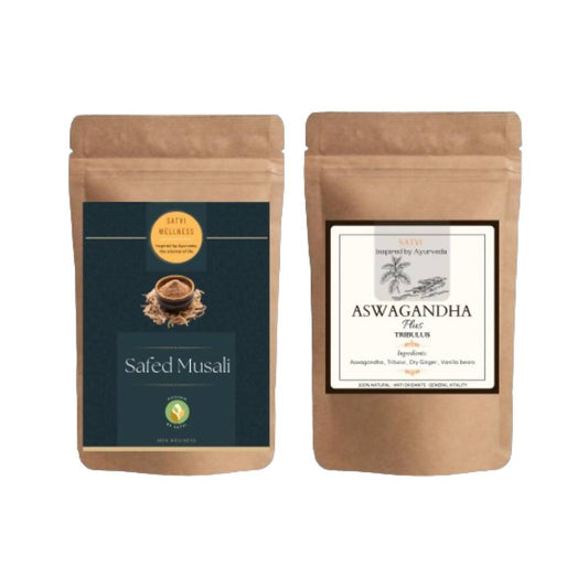 Satvi Wellness Ashwagandha Plus and Safed Musli Combo