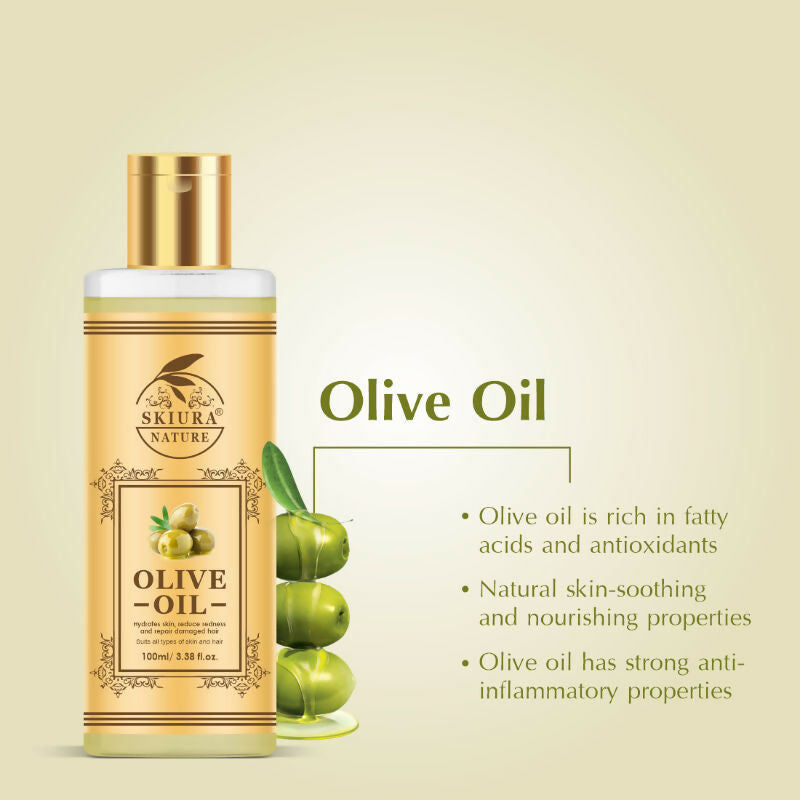Skiura Nature Olive Oil For Anti Hair Fall, Thick Hair & Fast Hair Growth