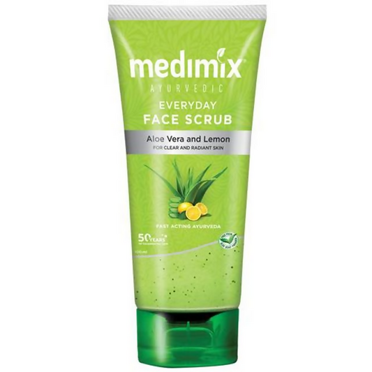 Medimix Ayurvedic Everyday Face Scrub with Aloe Vera & Lemon - DrMediCart