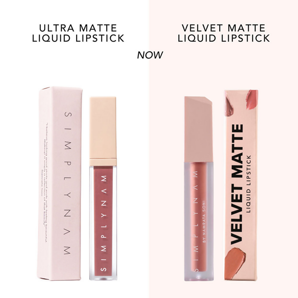 Simply Nam Velvet Matte Liquid Lipstick - Priya Peach Pink