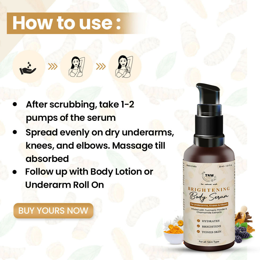 The Natural Wash Brightening Body Serum