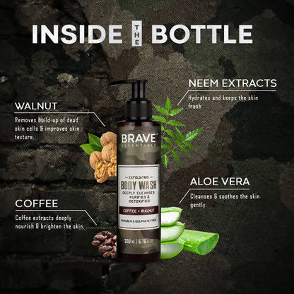 Brave Essentials Exfoliating Body Wash