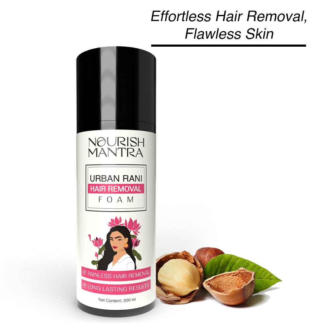 Nourish Mantra Urban Rani Hair Removal Foam with Shea Butter for Painless Hair Removal