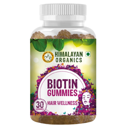 Himalayan Organics Biotin Gummies Hair Vitamins