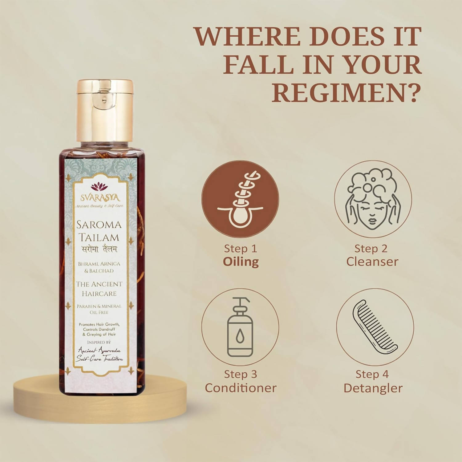 Svarasya Saroma Tailam (Hair Oil)