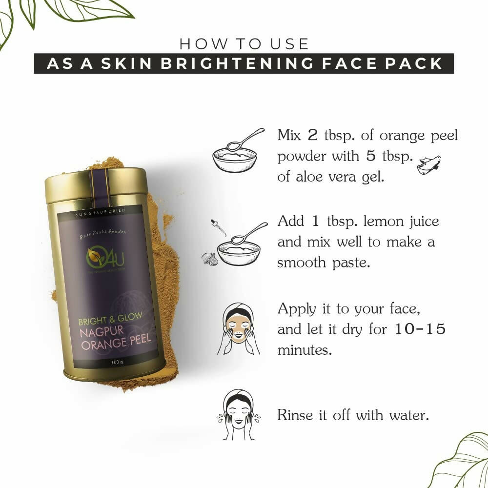 O4U Nagpur Orange Peel Powder for Bright & Glowing Skin