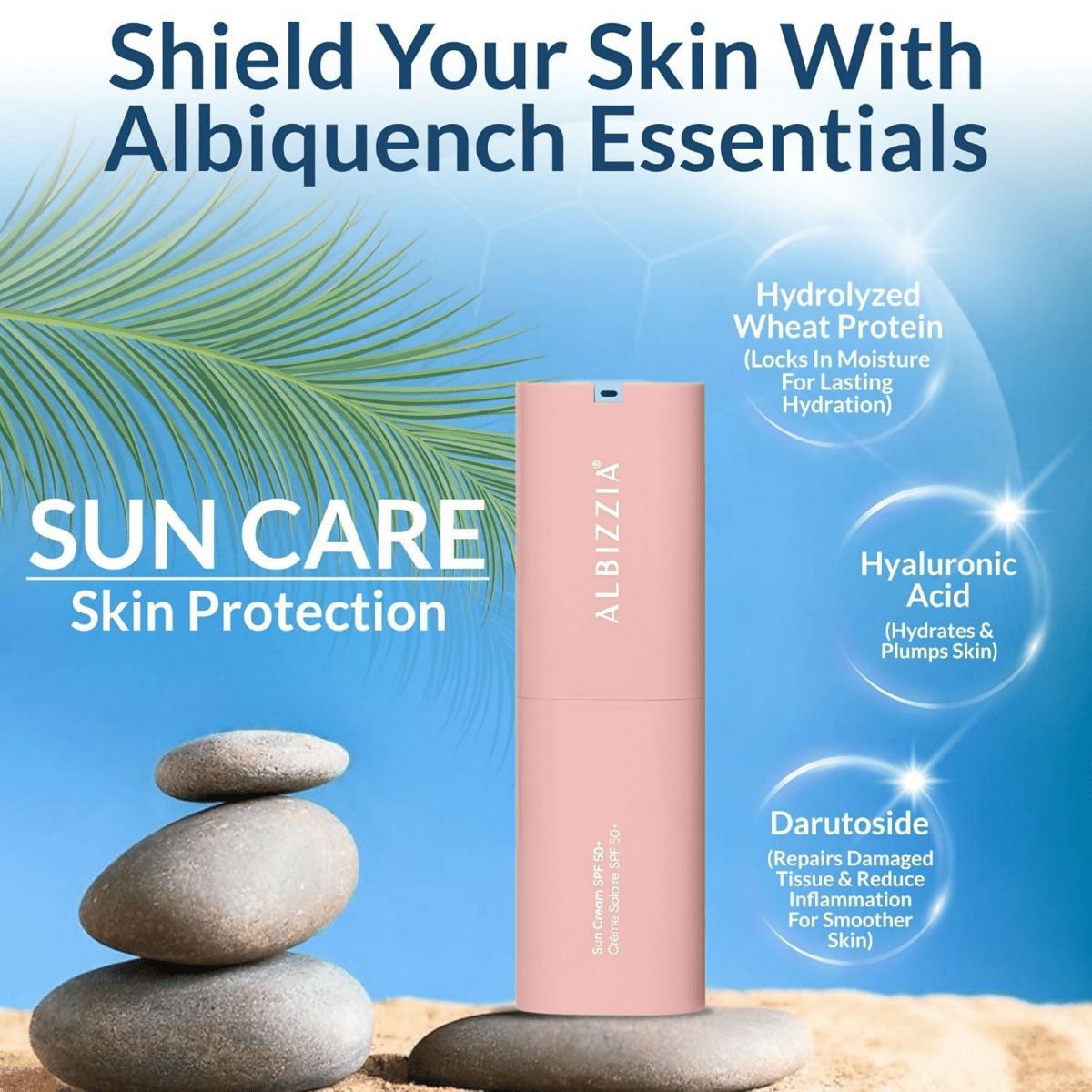 Albizzia Broad Spectrum Sunscreen SPF 50+ PA++++