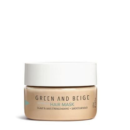 Green And Beige Nutrisum Mask Scalp & Hair Strengthening + Smoothening