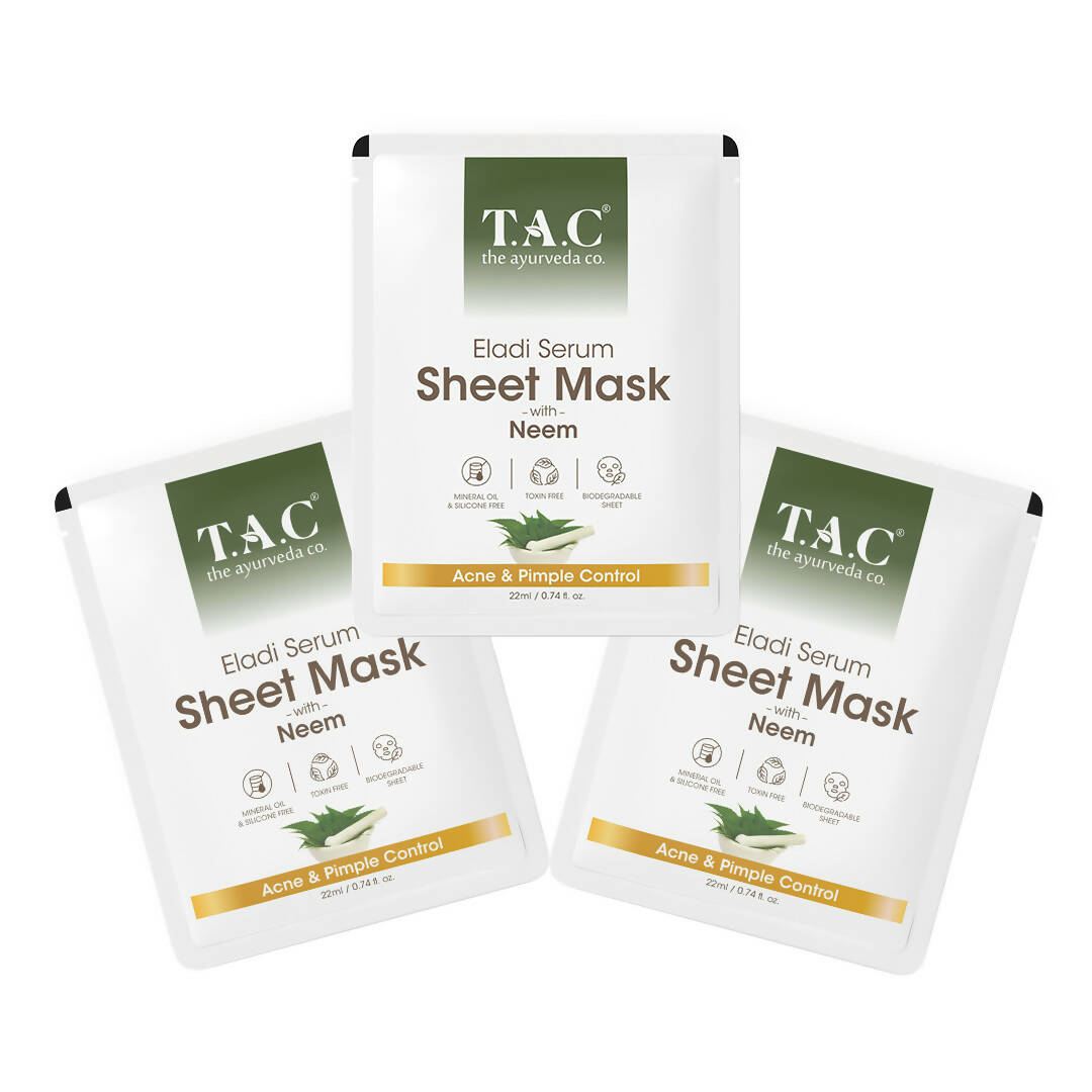 TAC - The Ayurveda Co. Eladi Serum Sheet Mask with Neem - DrMediCart