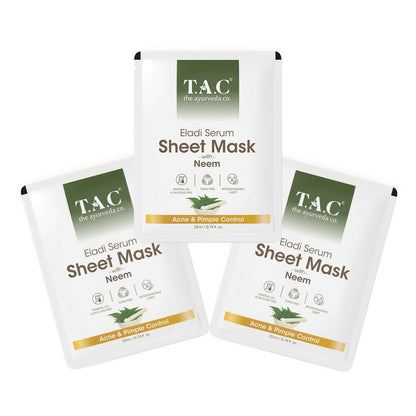 TAC - The Ayurveda Co. Eladi Serum Sheet Mask with Neem - DrMediCart