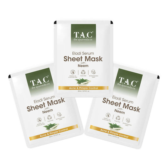TAC - The Ayurveda Co. Eladi Serum Sheet Mask with Neem - DrMediCart