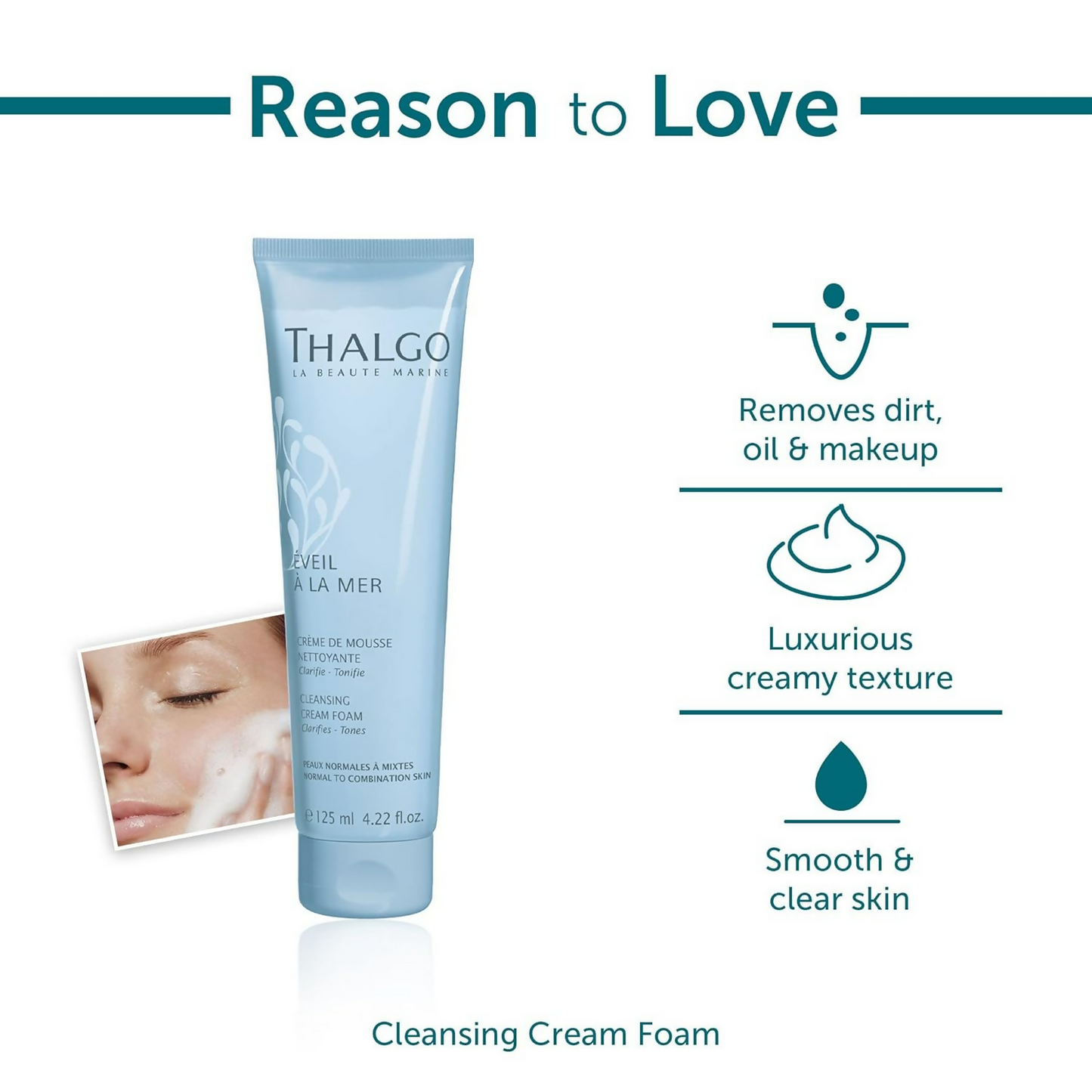 Thalgo Cleansing Cream Foam - Cream-to-Foam Face Cleanser