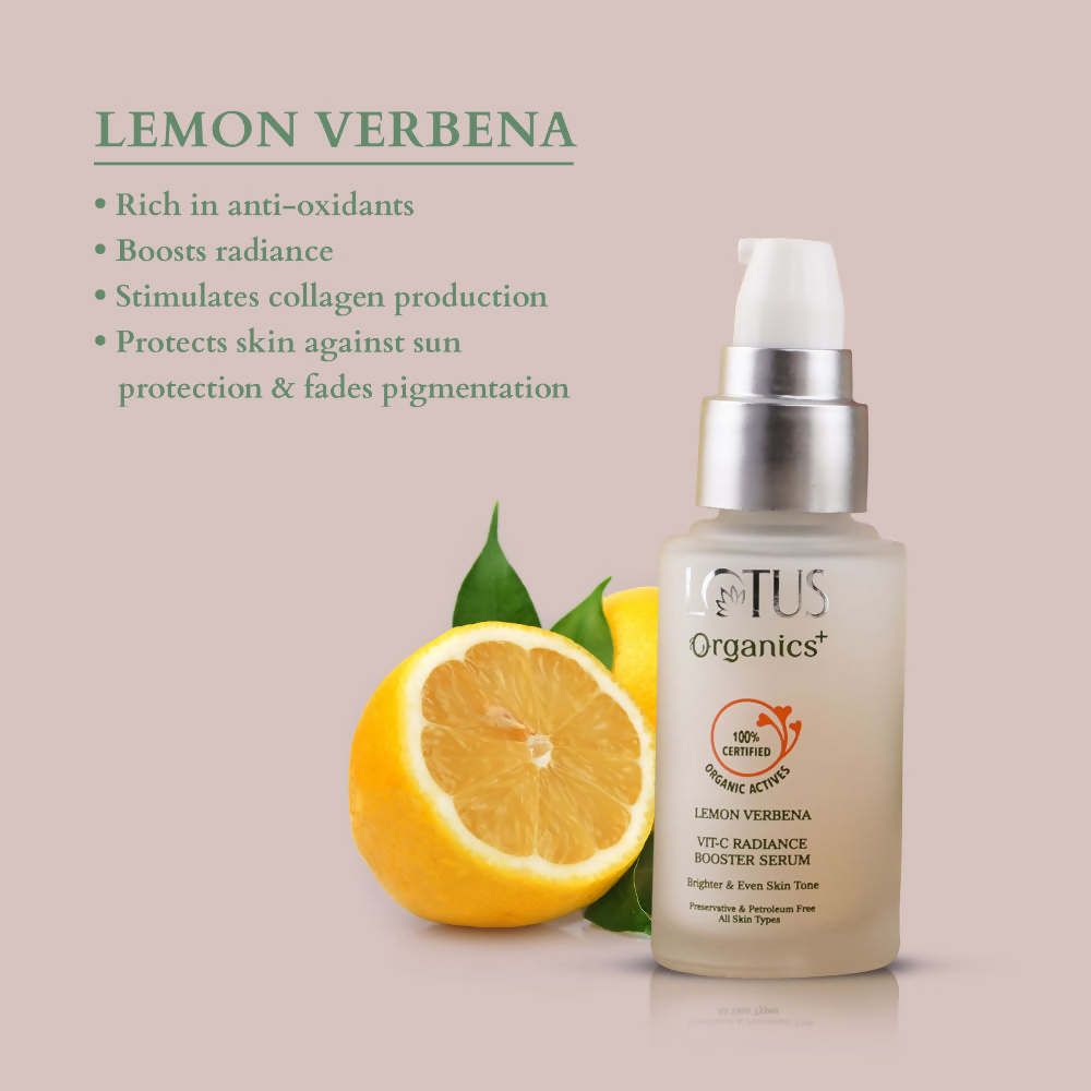 Lotus Organics Vit-C Radiance Booster Serum - Lemon Verbena