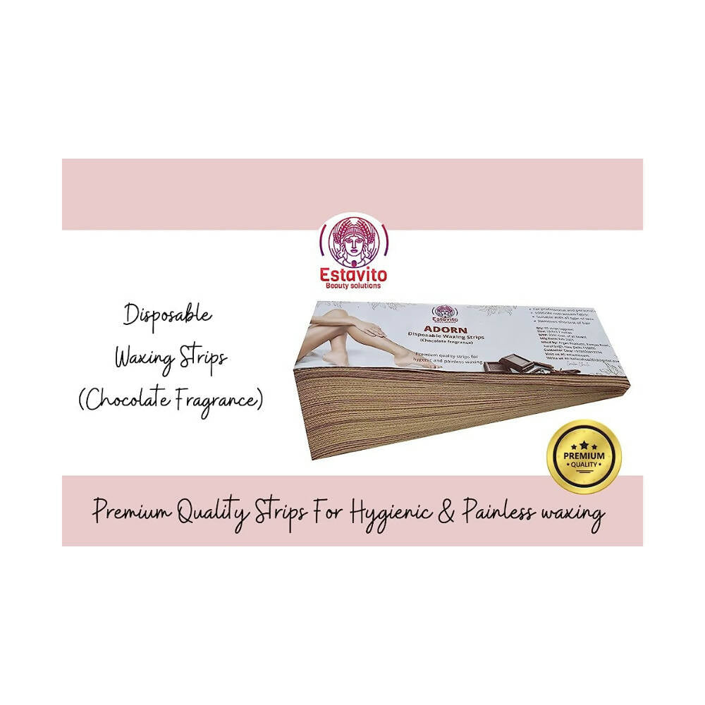 Estavito Adorn Wax Strips Hair Remover-Chocolate Fragranced