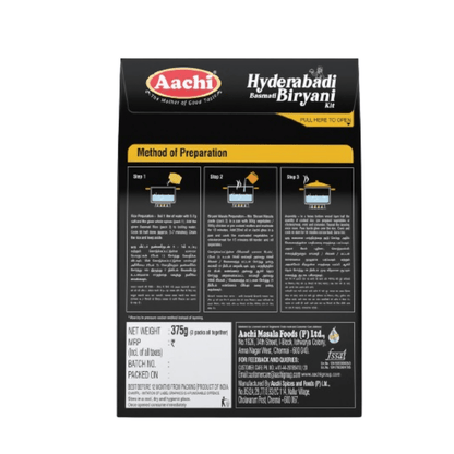 Aachi Hyderabadi Basmati Biryani Kit