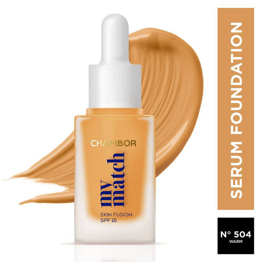 Buy Chambor My Match SPF 15 Skin Fusion Serum Foundation   504 Warm from DrMediCart, Ship from India to USA