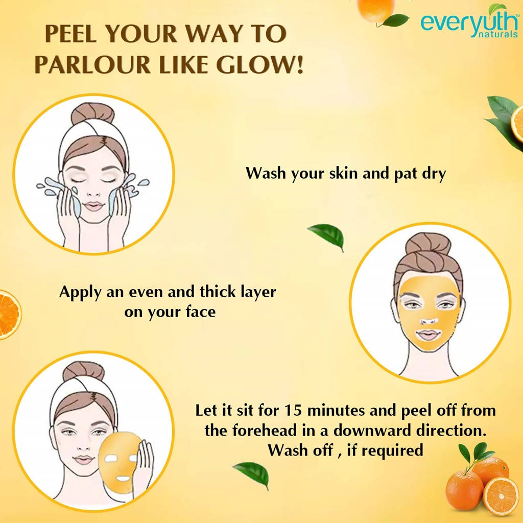Everyuth Naturals Glow Orange Peel Off Mask