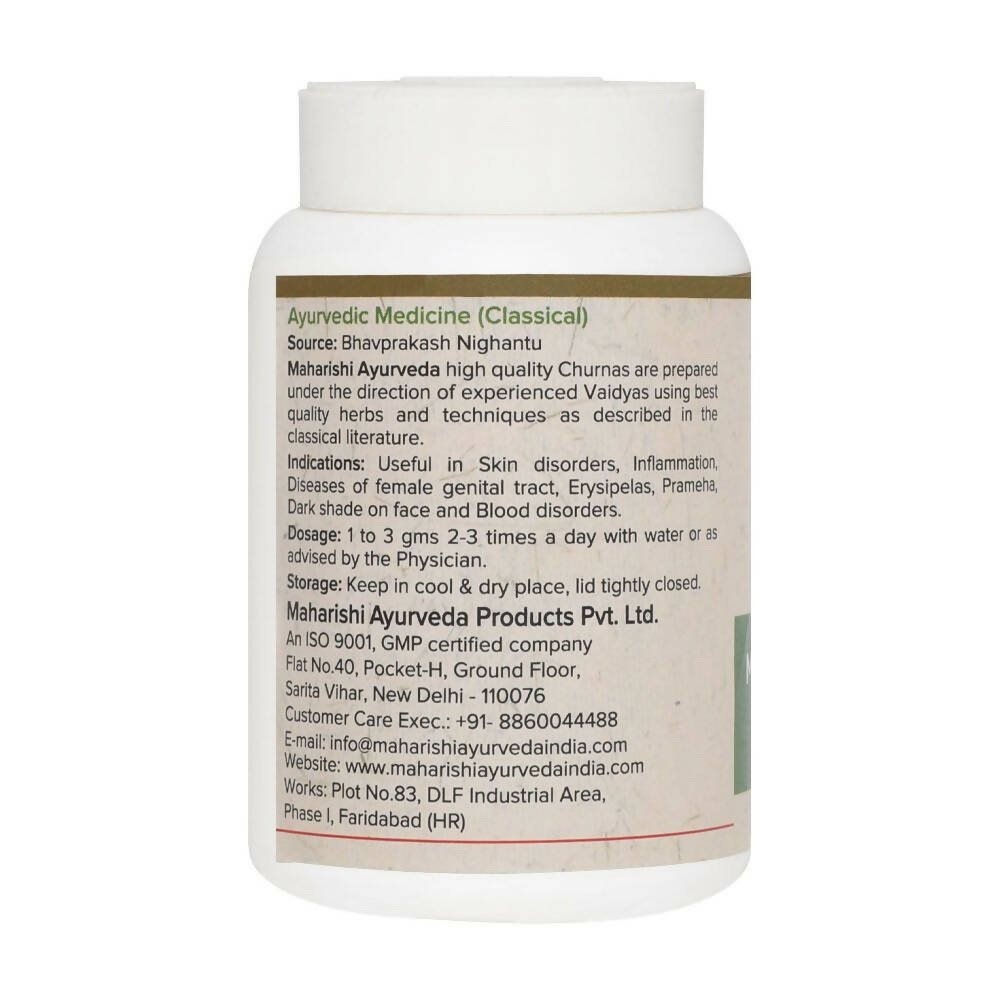 maharishi ayurveda manjishtha churna