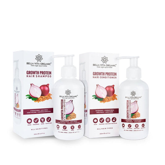 Buy Bella Vita Organic Growth Protein Shampoo & Conditioner Combo from DrMediCart, Ship from India to USA