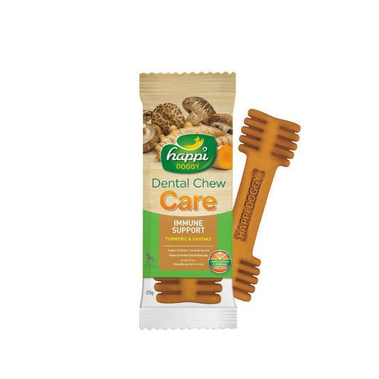 Happi Doggy Dental Chew with Turmeric and Shiitake – Immune Boosting Dog Treats