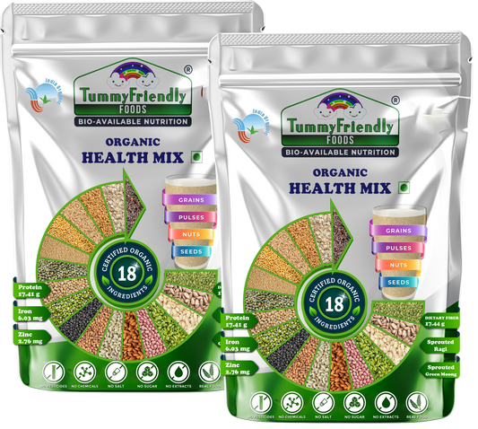 Buy TummyFriendly Foods Organic Health Mix Pack for Kids and Adults No Pesticides, No GMO from DrMediCart, Ship from India to USA