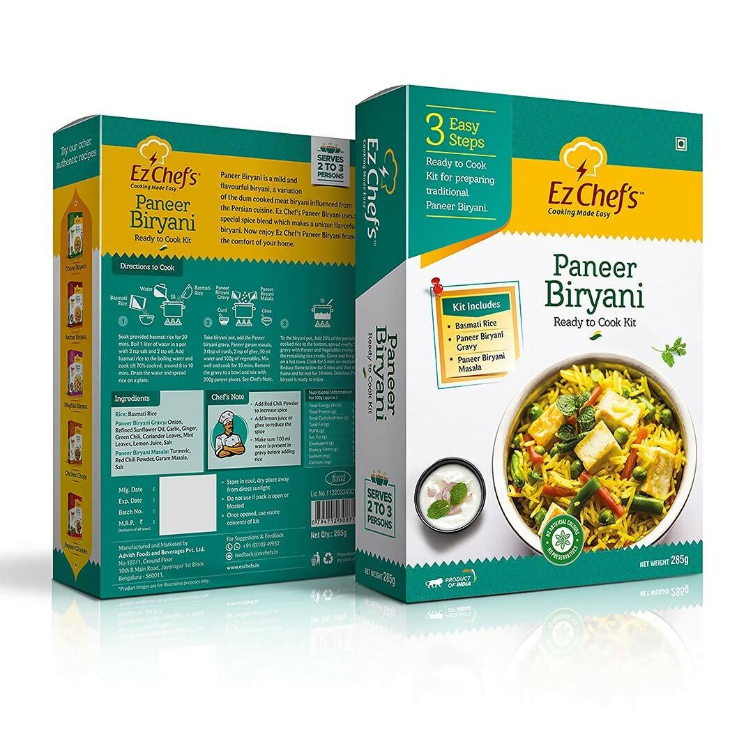 Ez Chef's Paneer Biryani Kit