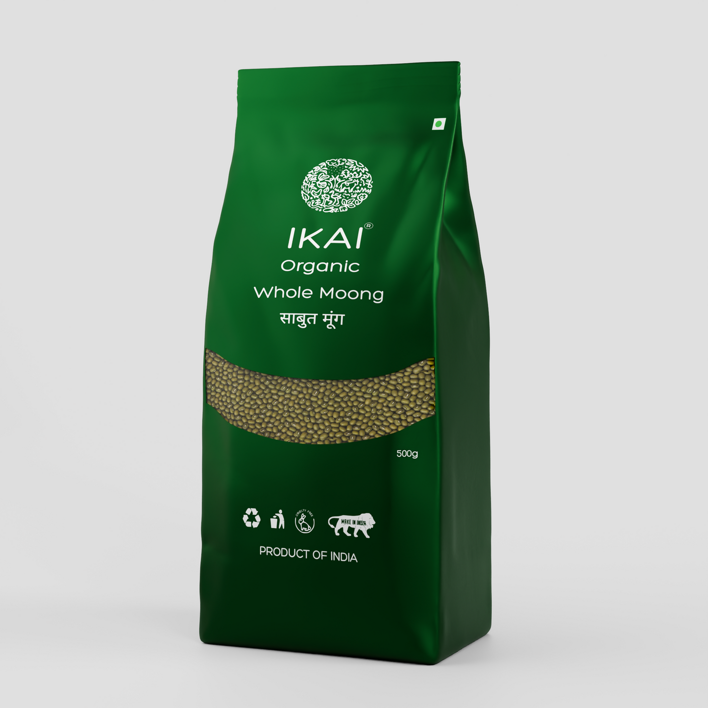 IKAI Organic Whole Moong (Green Gram)