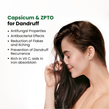 Detoxie Anti-Dandruff & Flake Relief Capsicum Shampoo