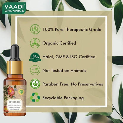 Vaadi Herbals Ginger 100% Pure Essential Oil Therapeutic Grade - Drmedicart