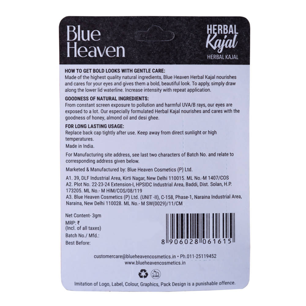 Buy Blue Heaven Herbal Kajal from DrMediCart, Ship from India to USA