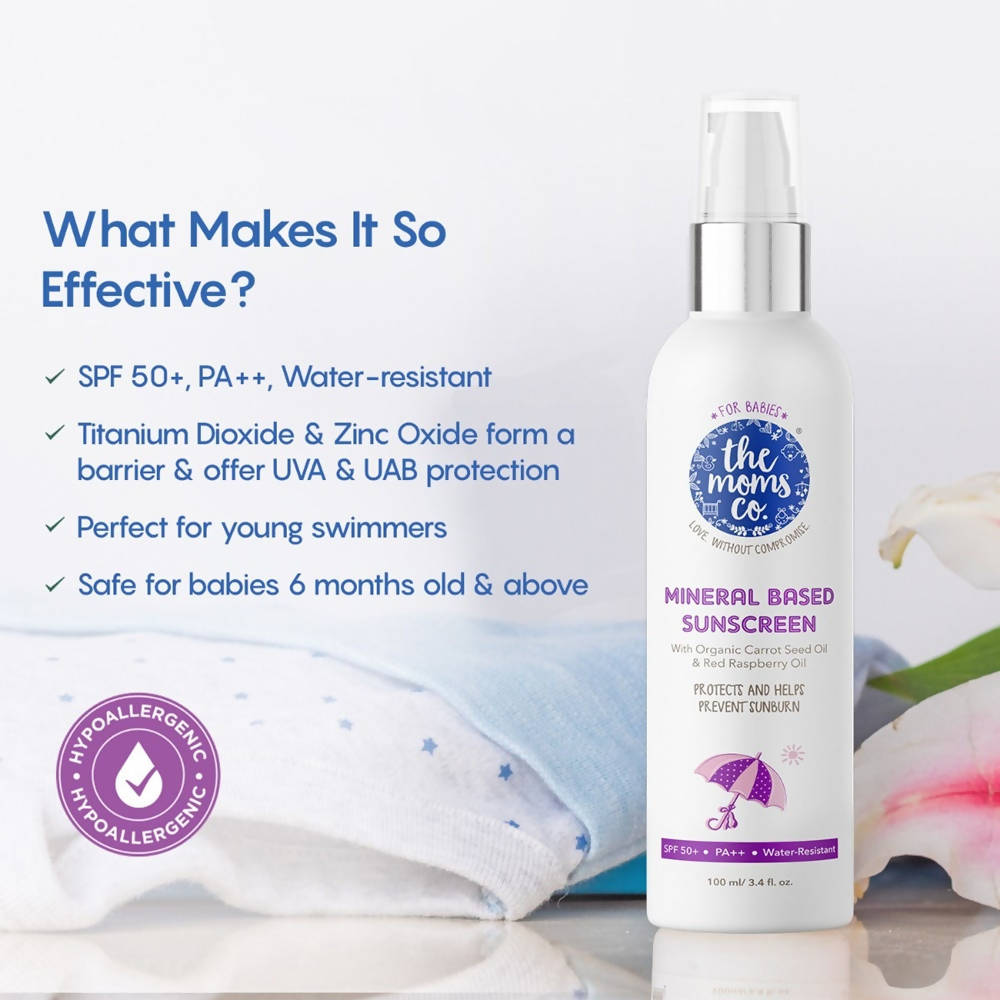 The Moms Co Mineral Based Sunscreen For Babies - Drmedicart