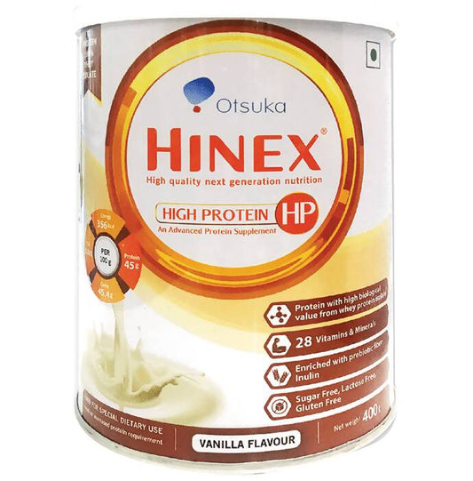 Buy Hinex HP High Protein Powder - Vanilla Flavor from DrMediCart, Ship from India to USA