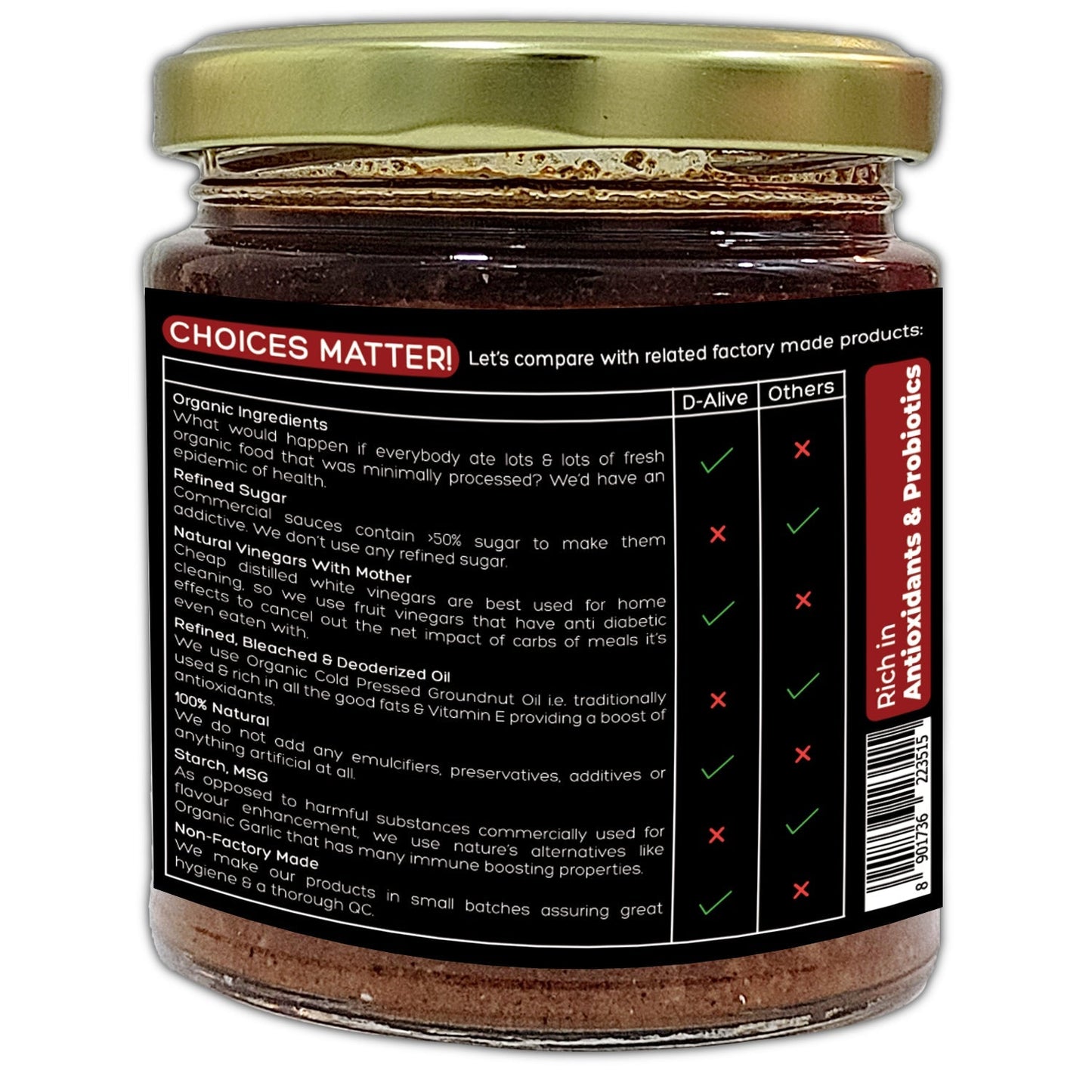 D-Alive Hot Schezwan Sauce - Drmedicart