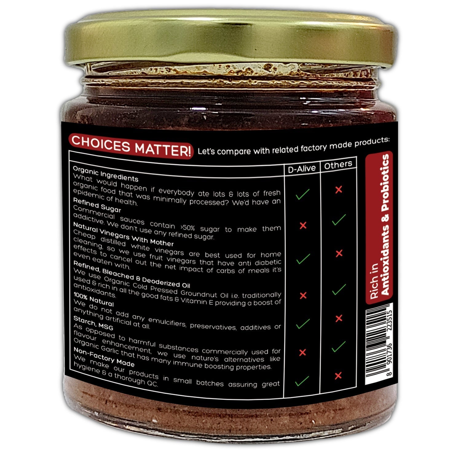D-Alive Hot Schezwan Sauce - Drmedicart