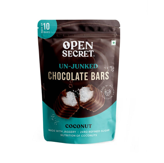 Buy Open Secret Un-Junked Coconut Chocolate Bars from DrMediCart