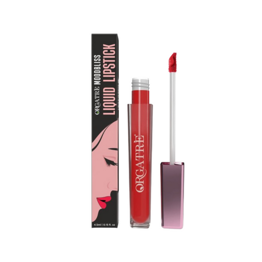 Orgatre Moodbliss Waterproof Glossy Liquid Lipstick - Saffron Allure