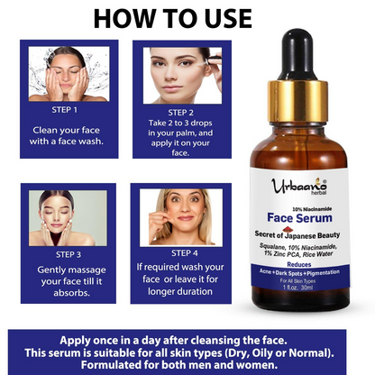 Urbaano Herbal 10% Niacinamide Serum