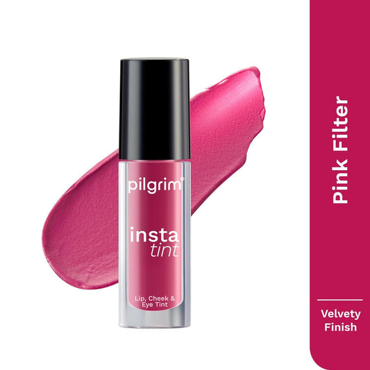 Buy Pilgrim 3 In 1 Lip, Cheek And Eye Tint With Goodness Of Spanish - Pink Filter - 01 from DrMediCart, Ship from India to USA