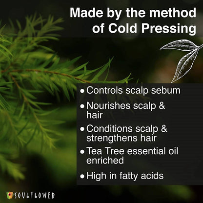 Soulflower Pure & Natural Tea Tree Oil Scalp & Dandruff Care