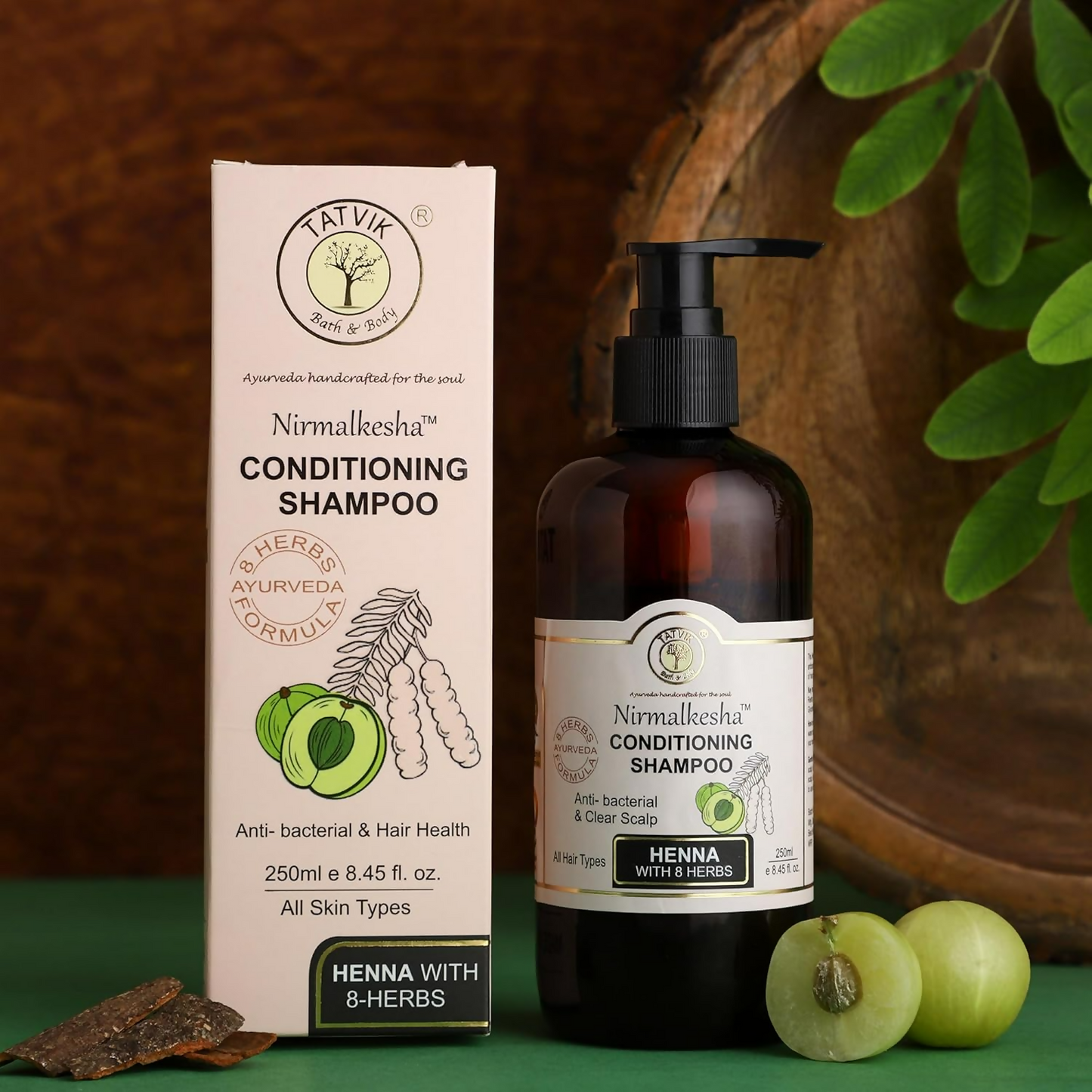 Tatvik Ayurveda Nirmalkesha Shampoo (Henna With 8 Herbs)