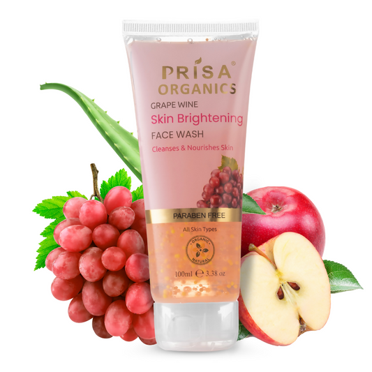 Buy Prisa Organics Grape Wine Skin Brightening Face Wash from DrMediCart, Ship from India to USA