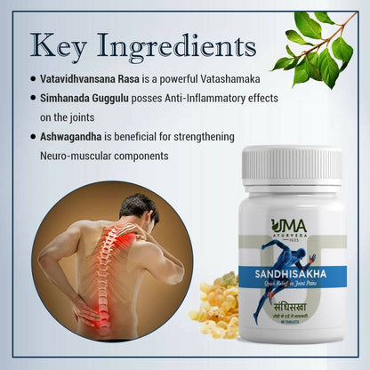 Uma Ayurveda Sandhisakha Ayurvedic Tablets