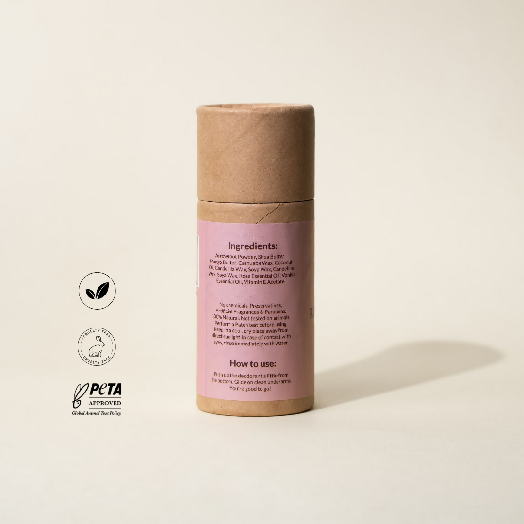 The Bare Bar Rose Vanilla Deodorant