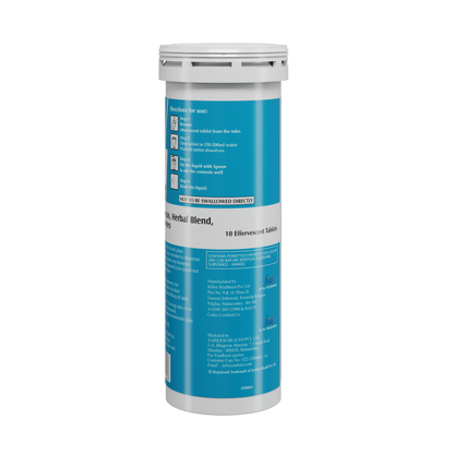 HealthAid Vegan B Complex with Multivitamins & Electrolytes Mango Flavour Effervescent Tablets