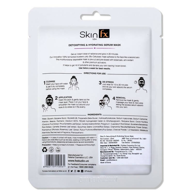 Skin Fx Detoxifying & Hydrating Serum Mask