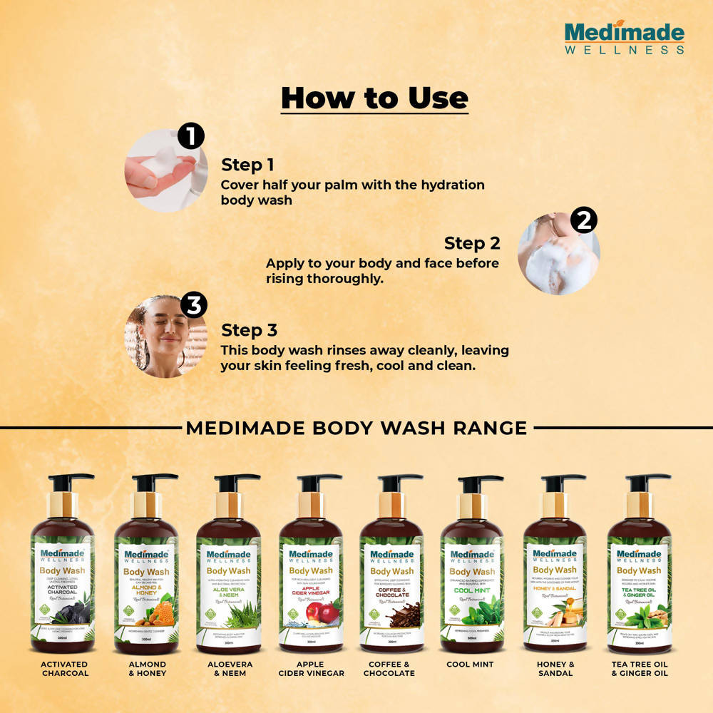 Medimade Wellness Honey & Sandal Body Wash - DrMediCart