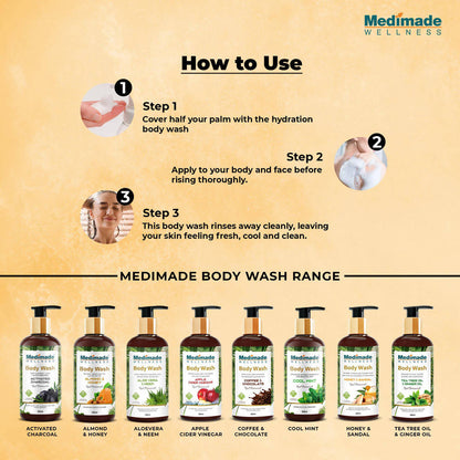 Medimade Wellness Honey & Sandal Body Wash - DrMediCart