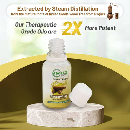 MHZ Naturals Mysore Sandalwood Oil